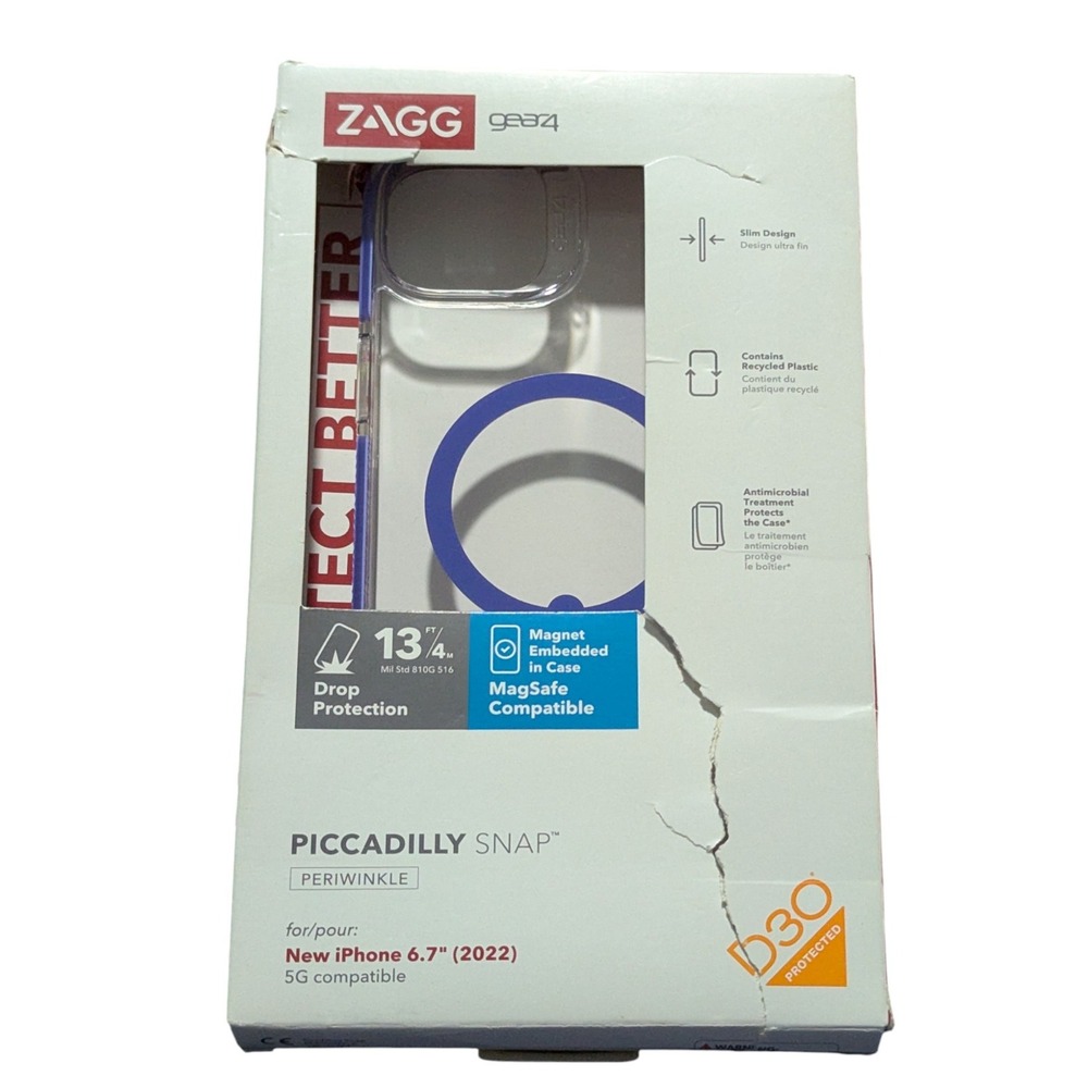J8. ZAGG Gear4 Piccadilly‎ Snap Periwinkle Case for Apple iPhone 14 Plus